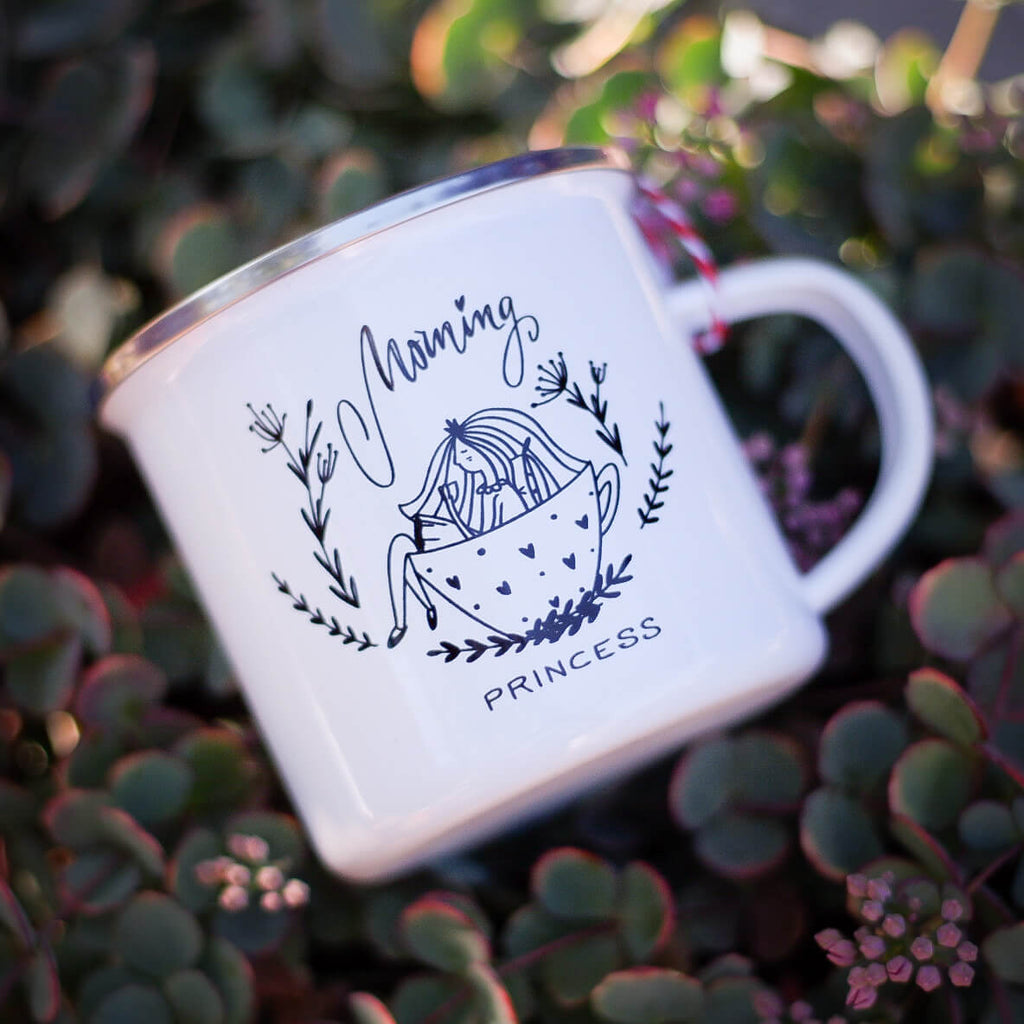Cană emailată "Morning Princess"