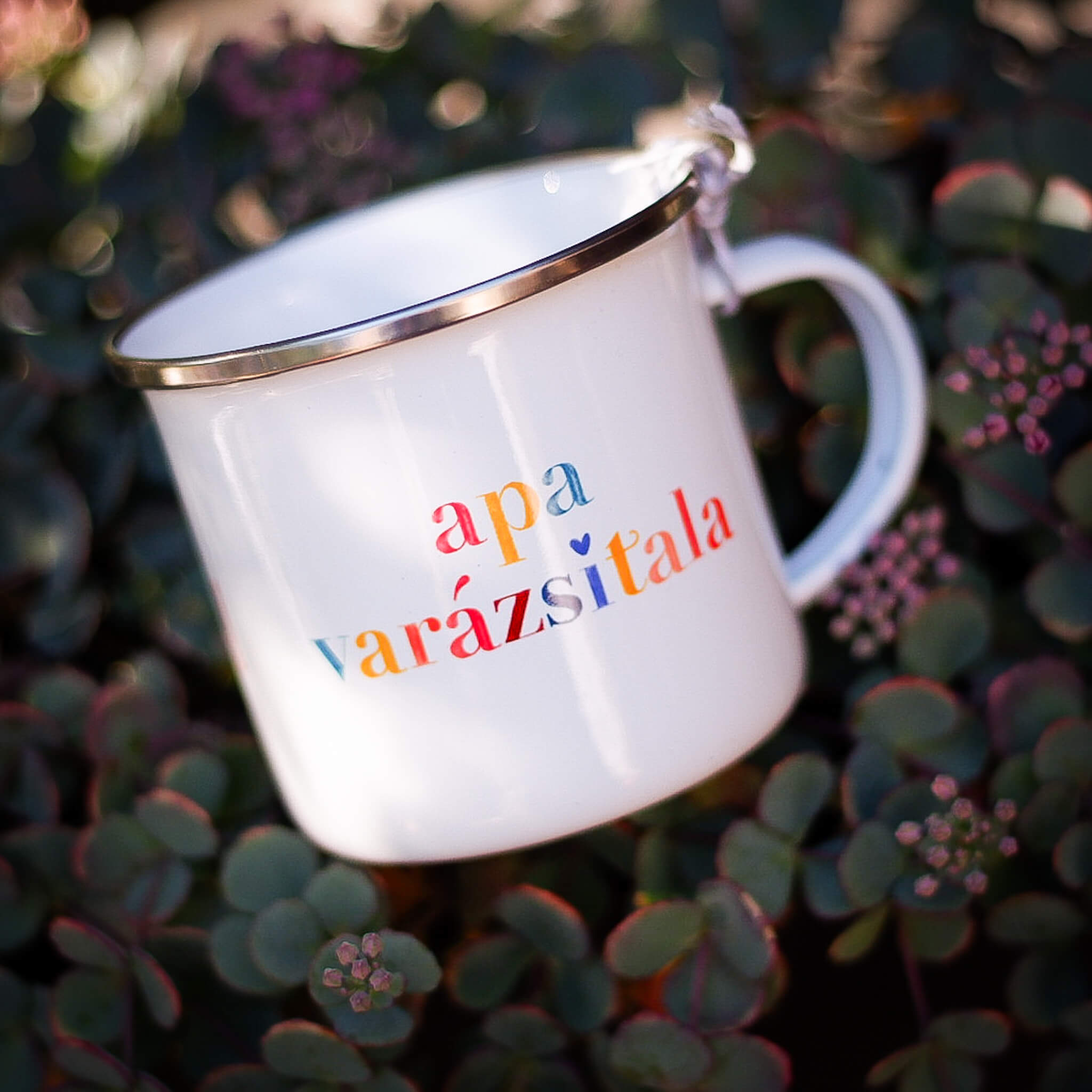 Cană emailată "Apa varázsitala"