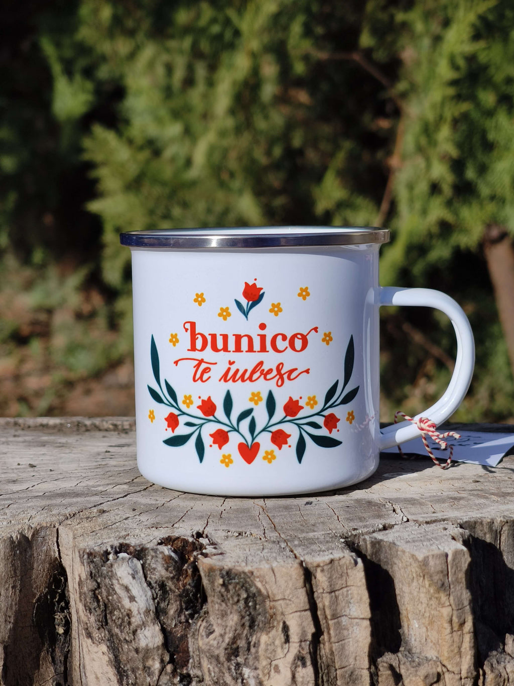 Cană emailată "bunico te iubesc"