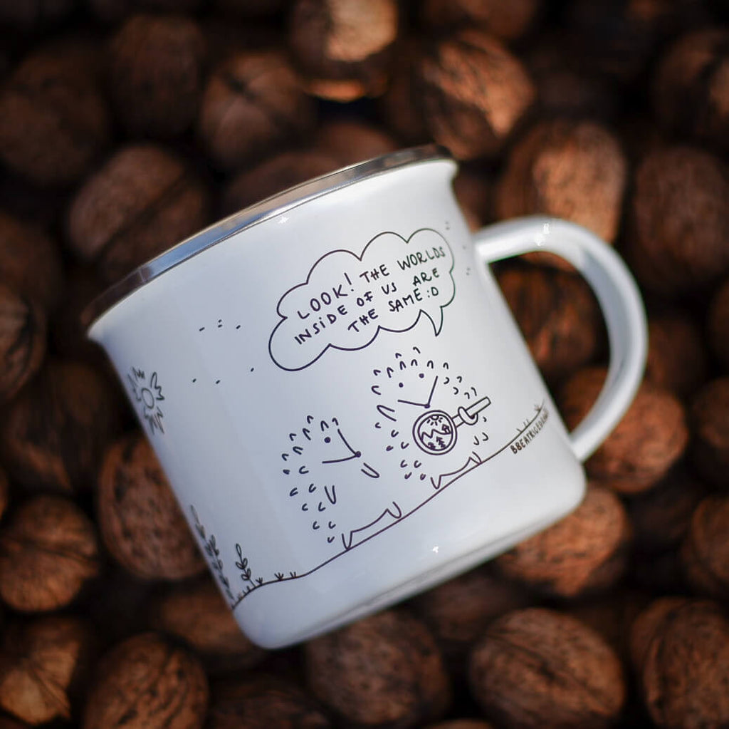 Hedgehog worlds Enamel Mug
