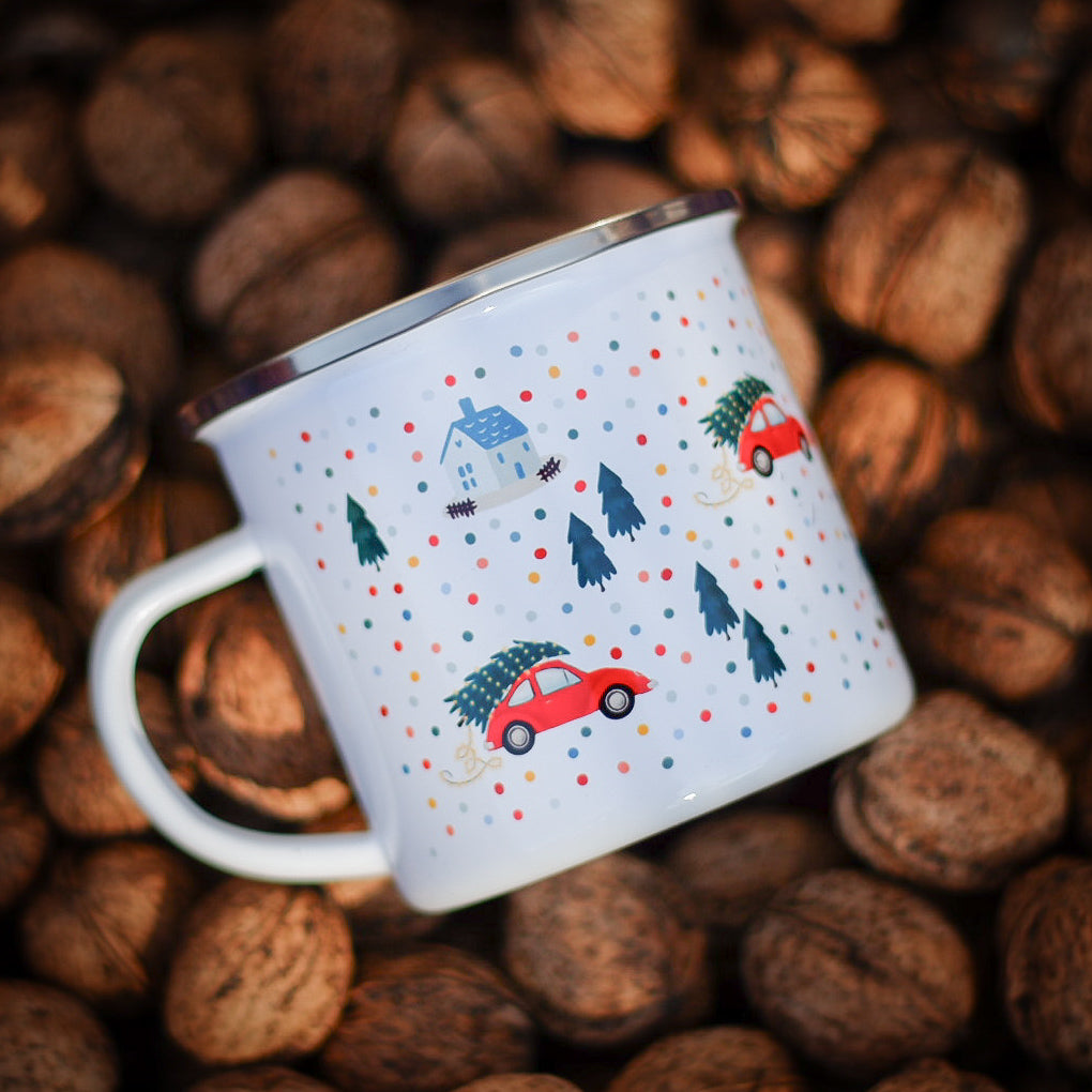 Cană emilată "Kuckózós szünet"