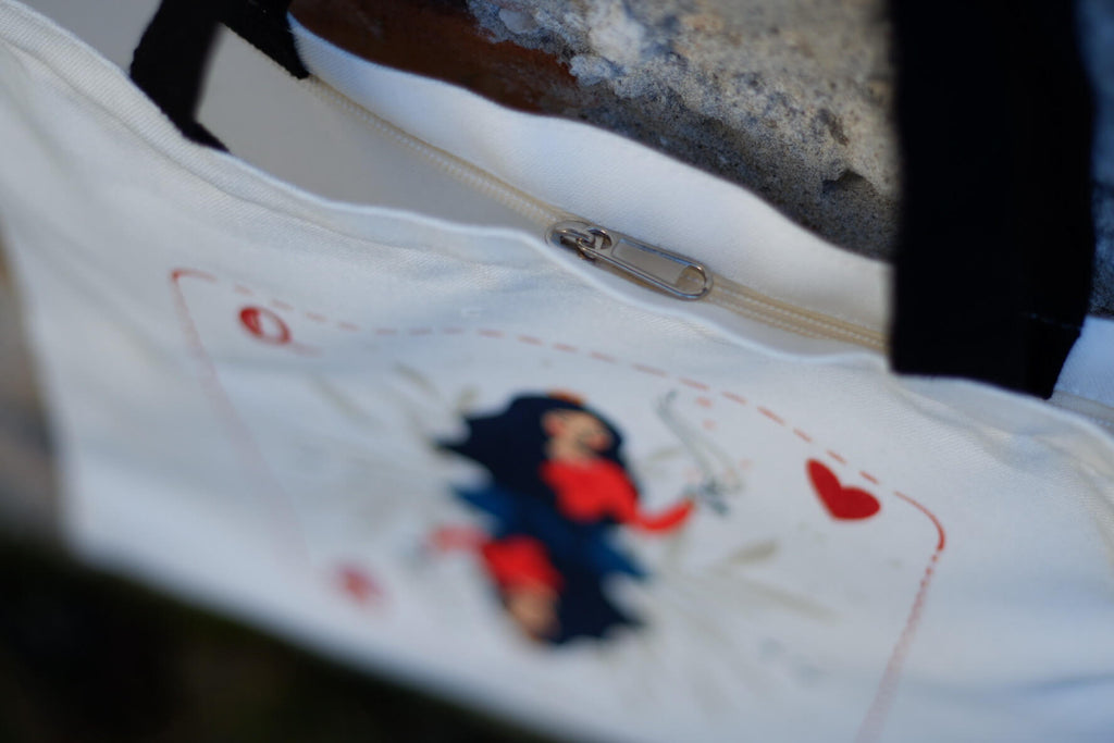 Sacosă "Queen of hearts"