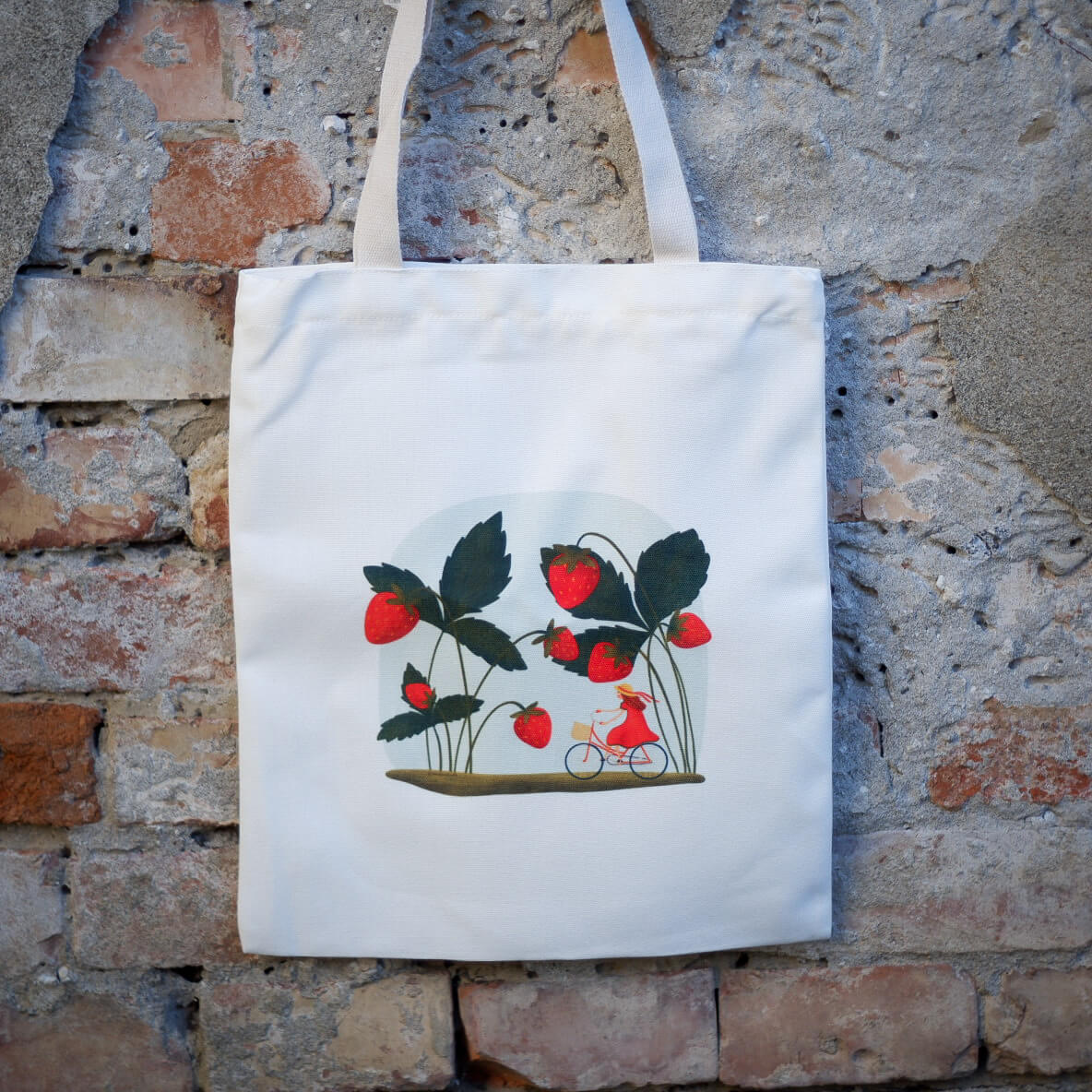 Sacosă cu căpsuni "Strawberry Fields Forever"