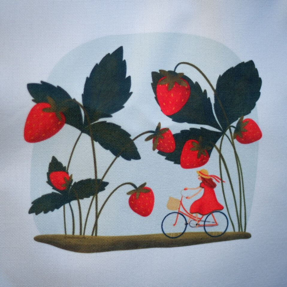 Sacosă cu căpsuni "Strawberry Fields Forever"