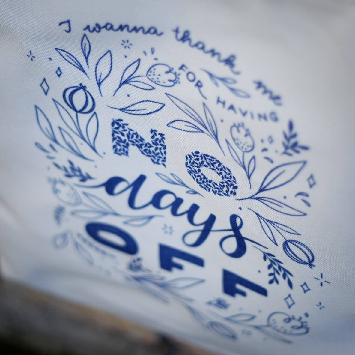 Sacosă "No days OFF"