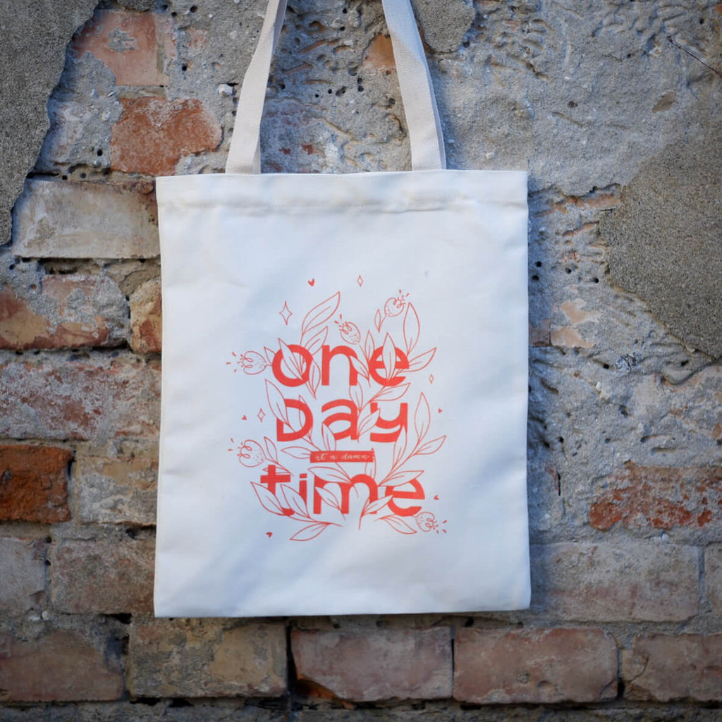 Sacosă "One Day At A Time"