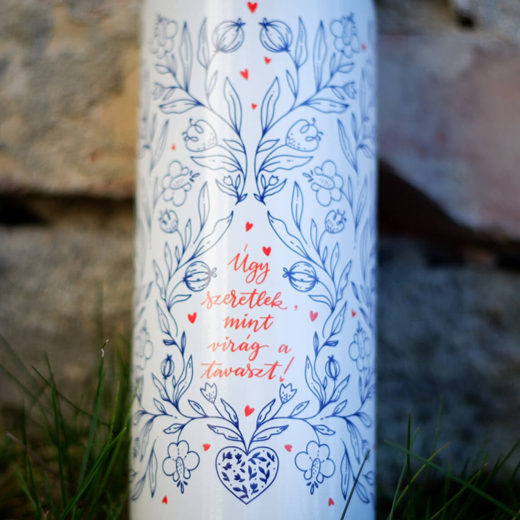 Love you like... Sticlă pentru apă din oțel inoxidabil