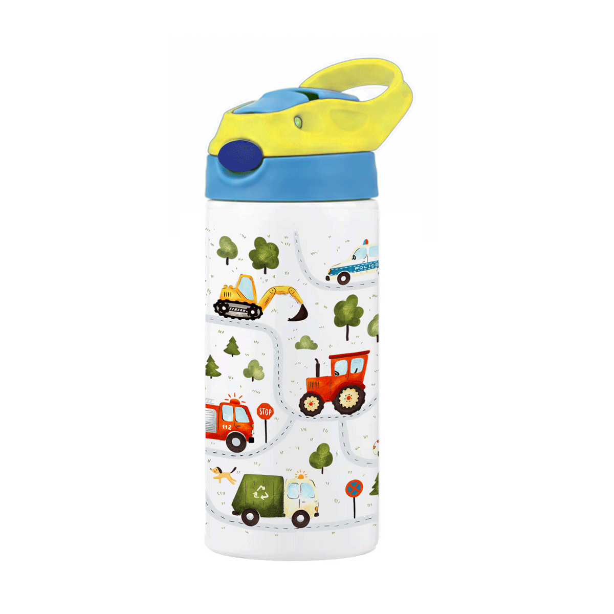 MINI Termos pentru copii - 355ml - cu Masinute