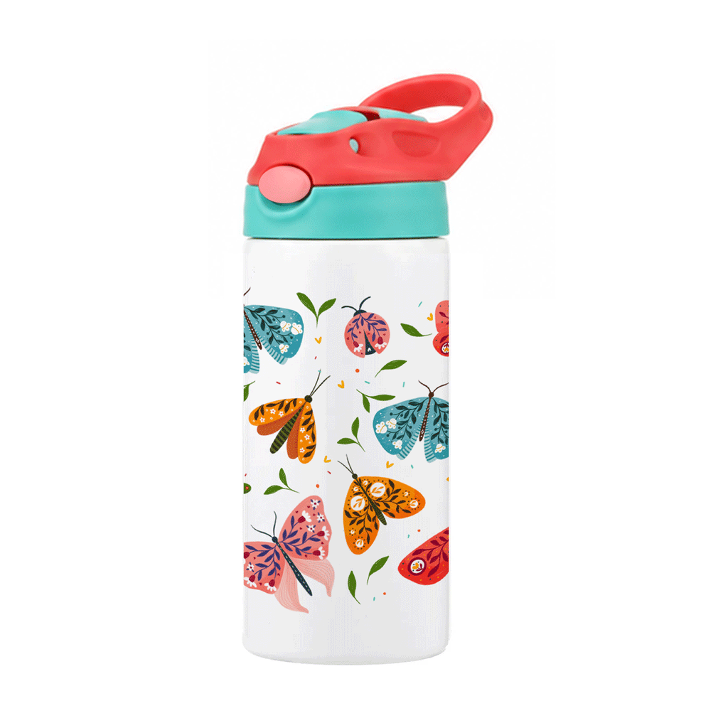 MINI Termos pentru copii - 355ml - cu Fluturi
