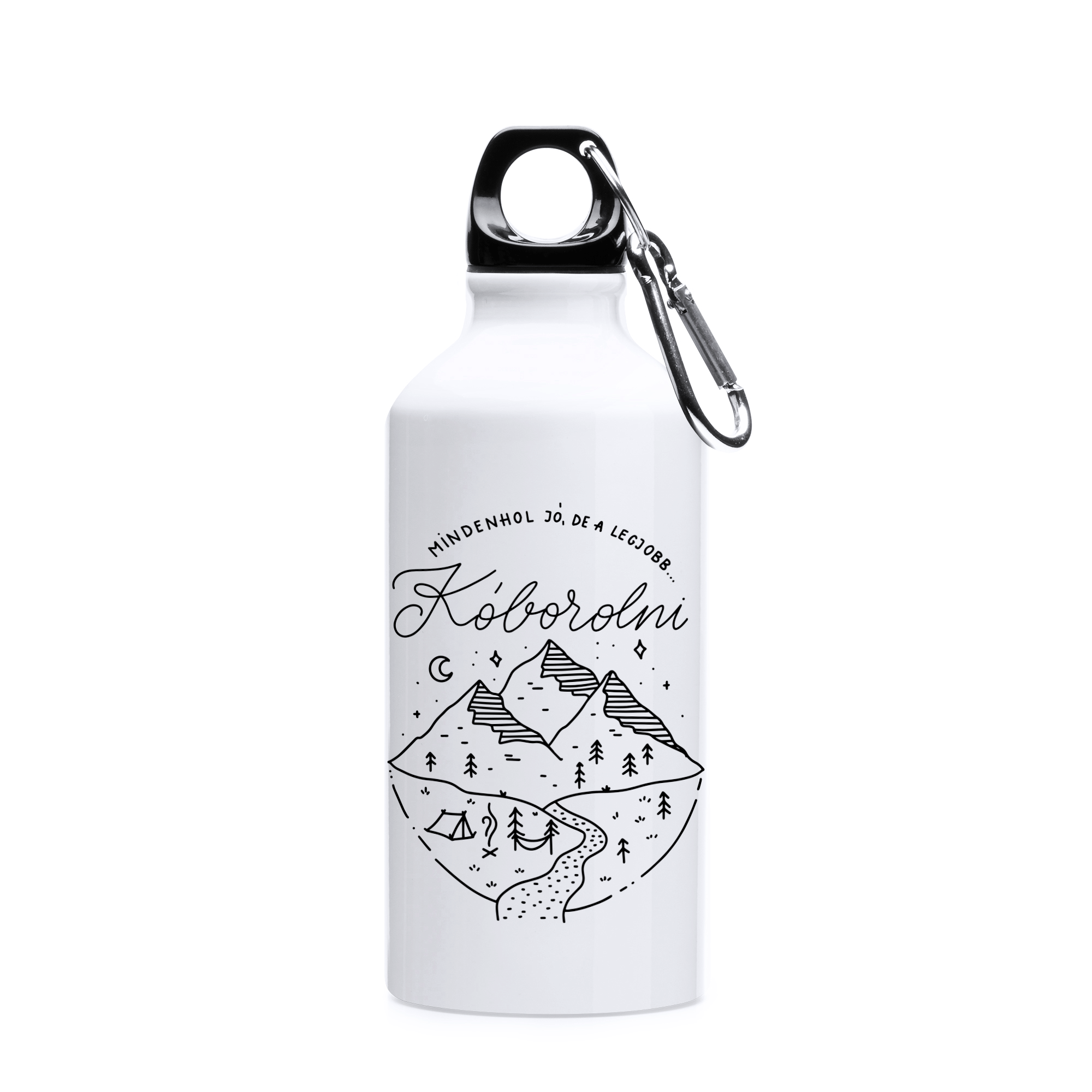 Sticlă pentru apă din oțel inoxidabil ”Kóbor” 500ml