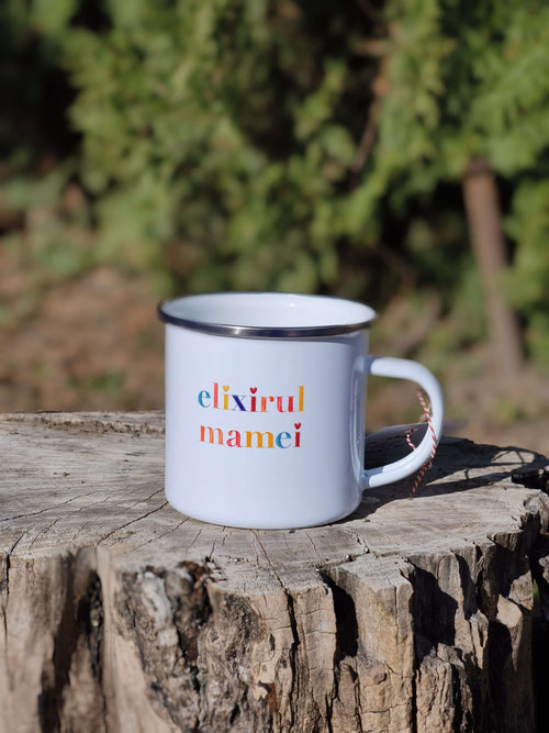 Cană emailată "Elixirul mamei"
