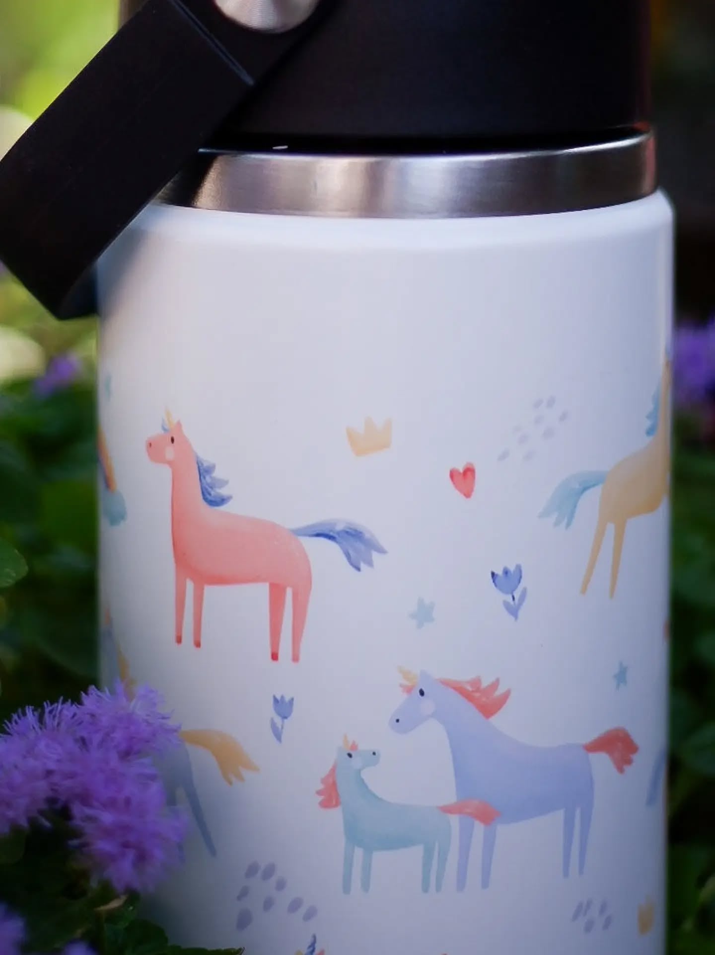 Termos 500 ml – capac dublu (flip & pai) - unicorni