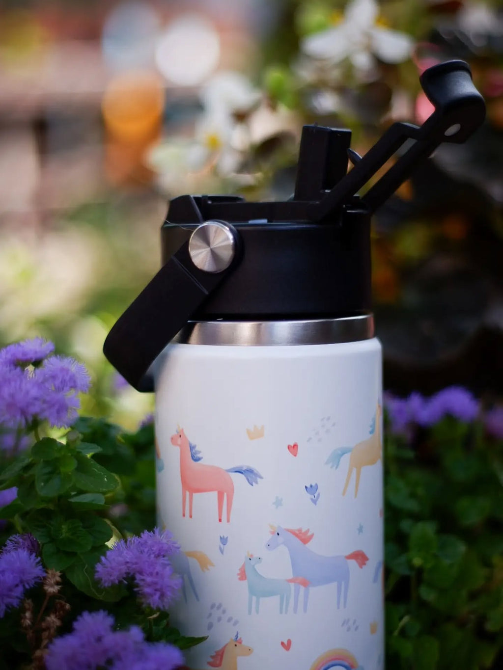 Termos 500 ml – capac dublu (flip & pai) - unicorni