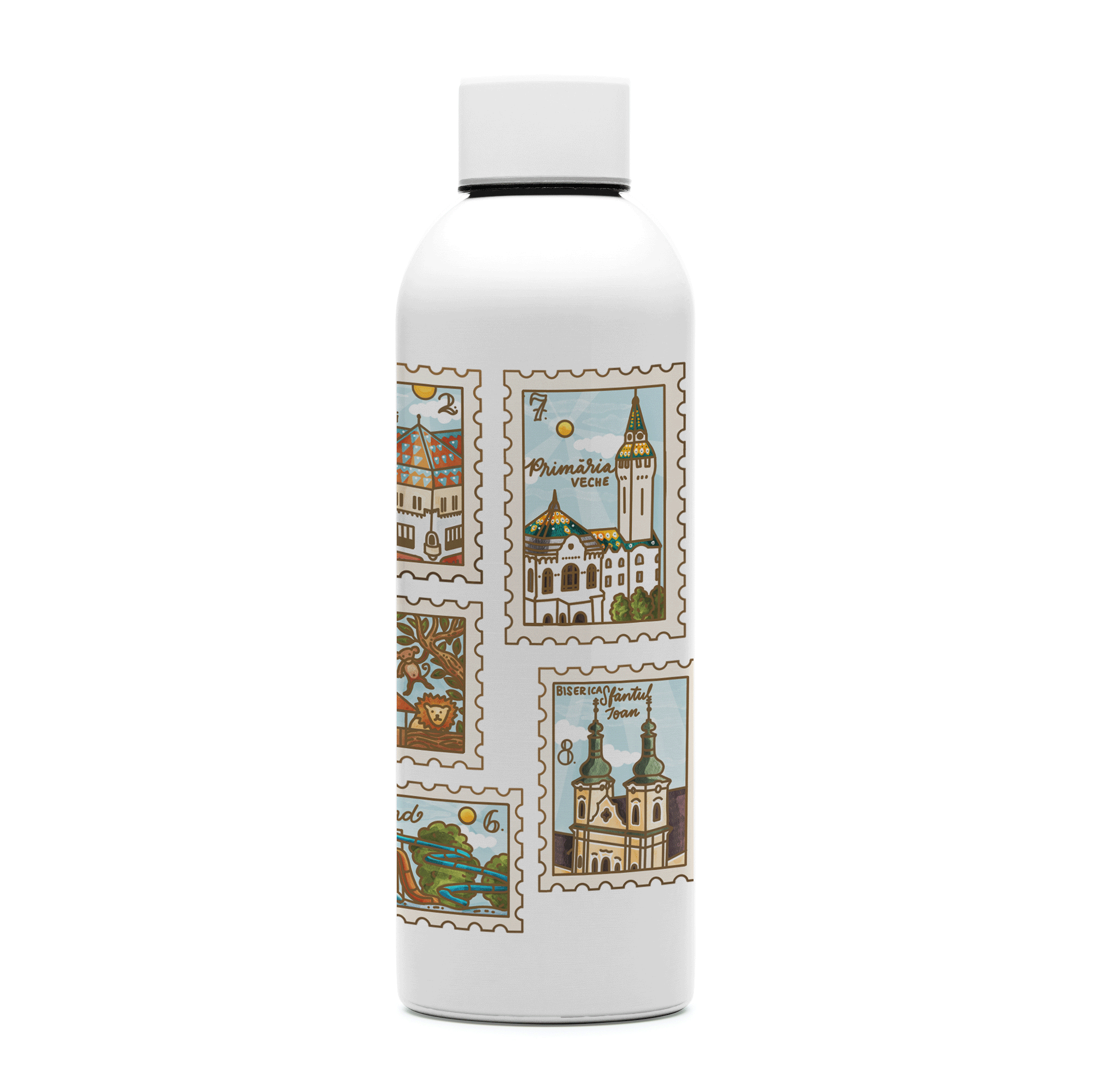 Marosvásárhely - Târgu Mureș - Sticlă oțel inoxidabil 800ml
