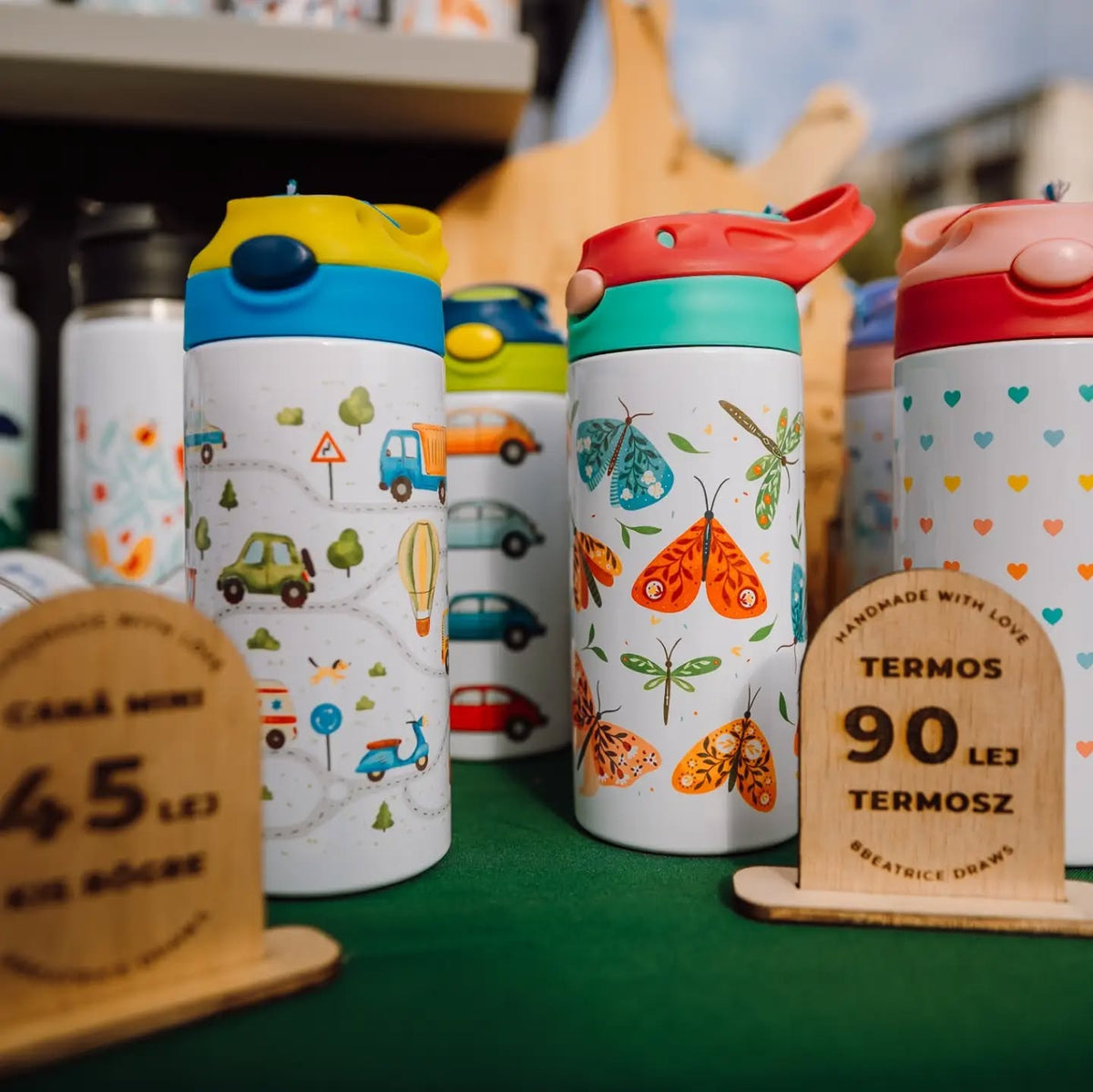 MINI Termos pentru copii - 355ml - cu Unicorni