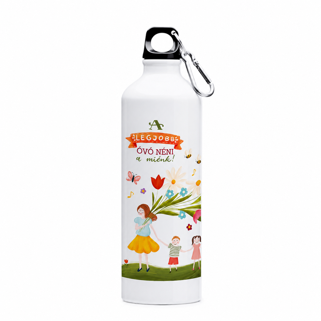 Sticlă inox 750ml - Gradiniță (Mai multe designuri)