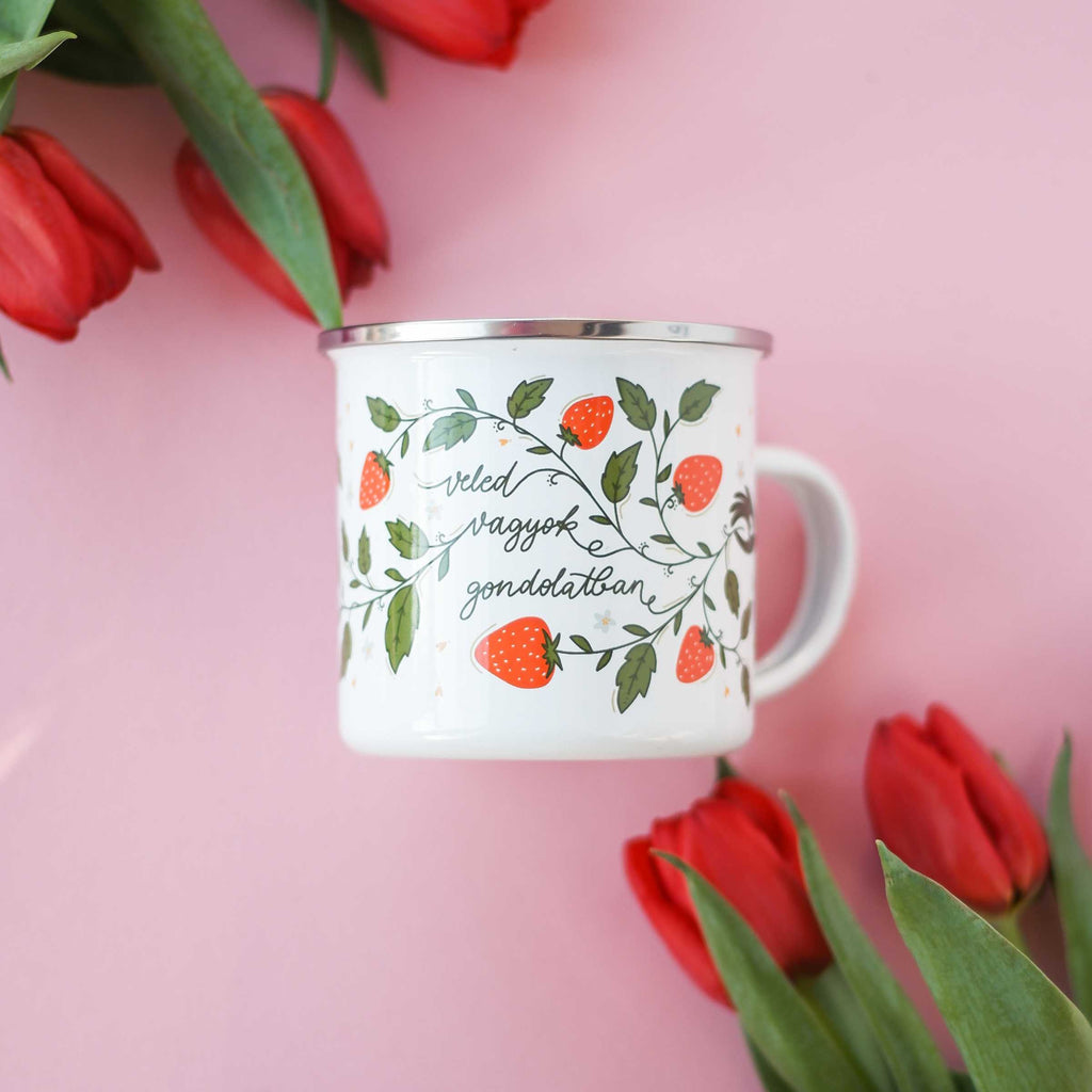 "Veled vagyok gondolatban" Cană emailată - Personalizabilă