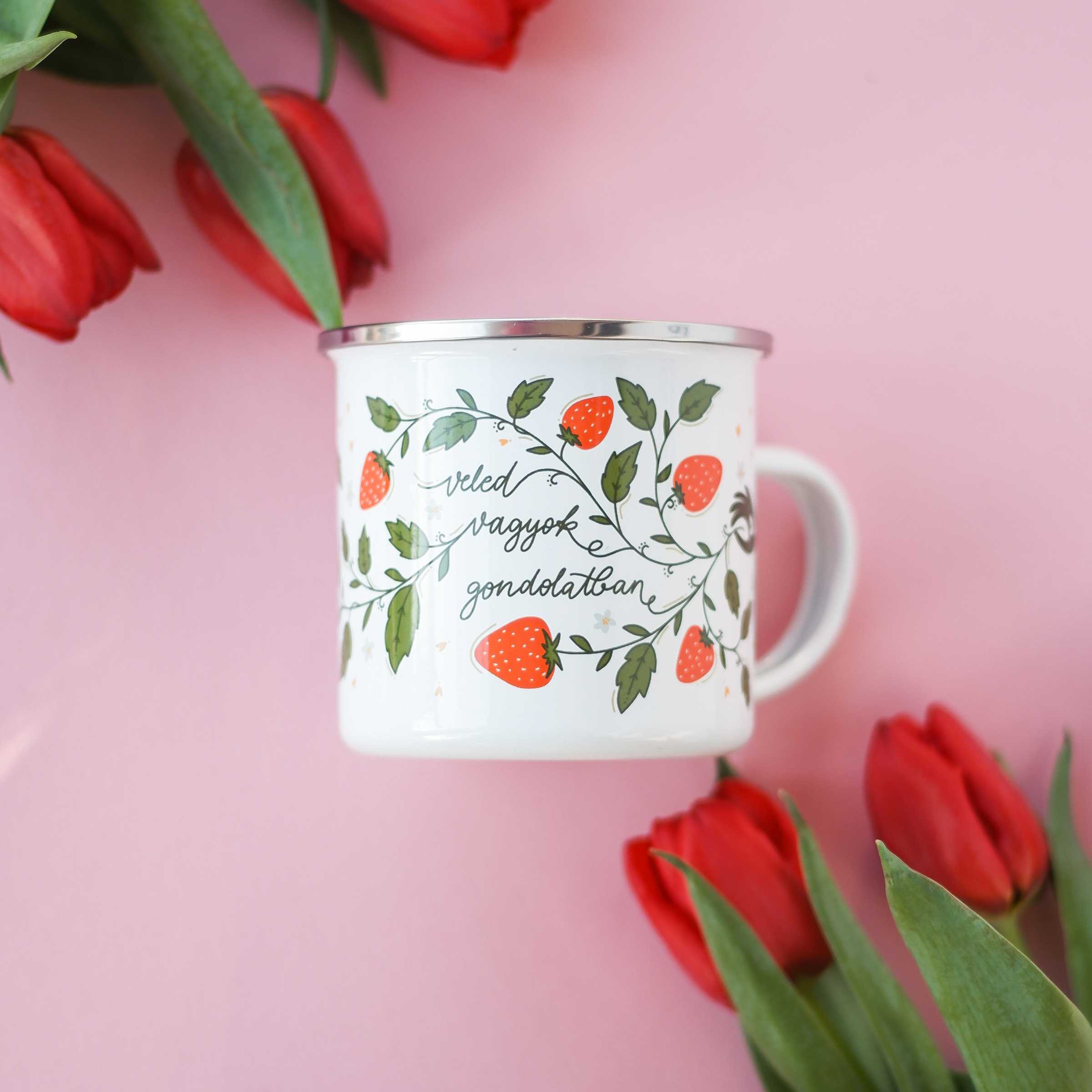 "Veled vagyok gondolatban" Cană emailată - Personalizabilă