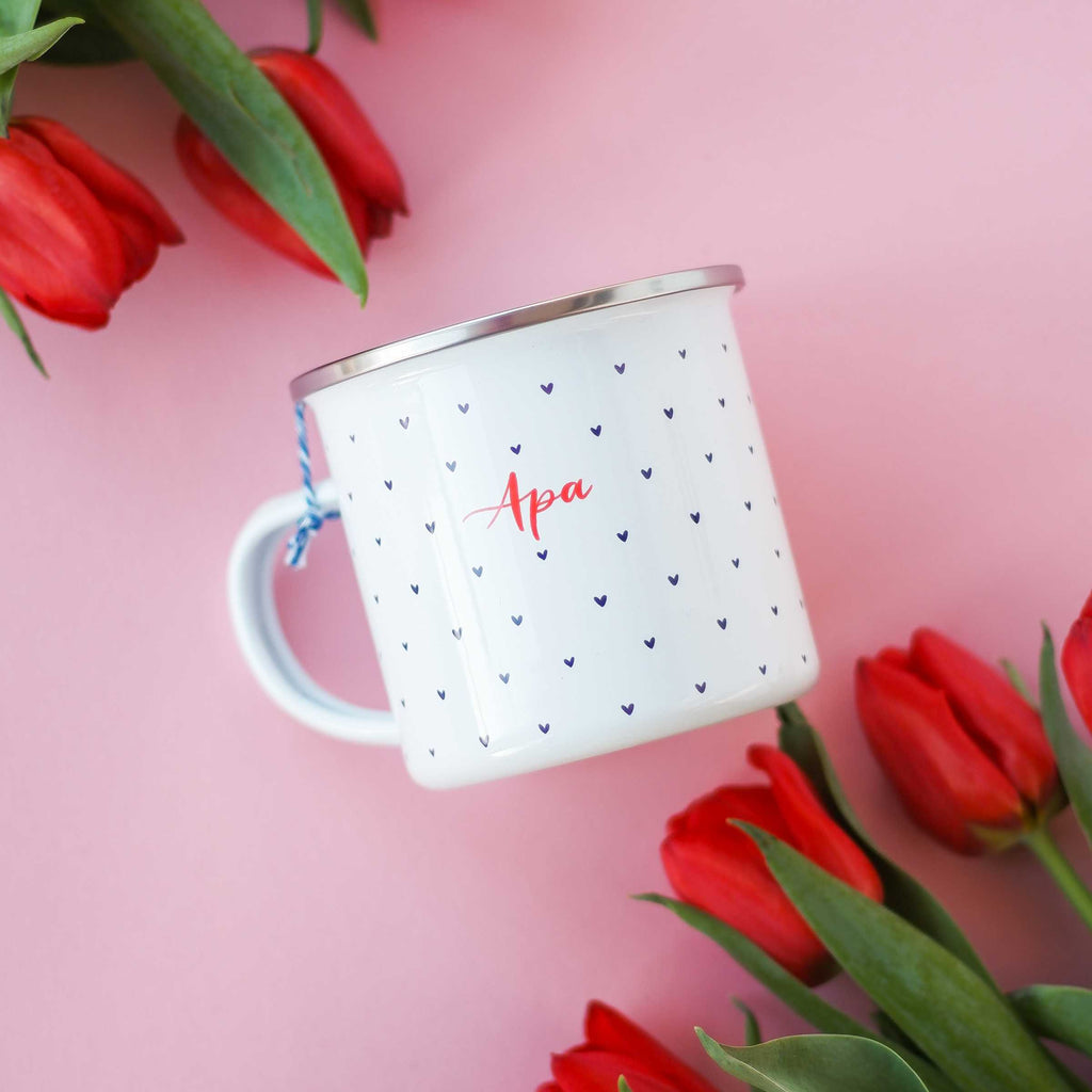 Cană emailată "Apa"