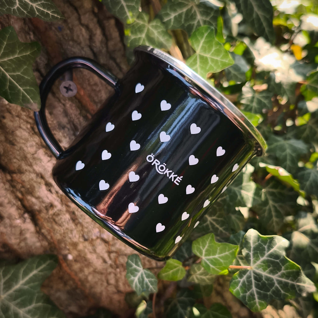 "Örökké" Cană emailată - NEGRU