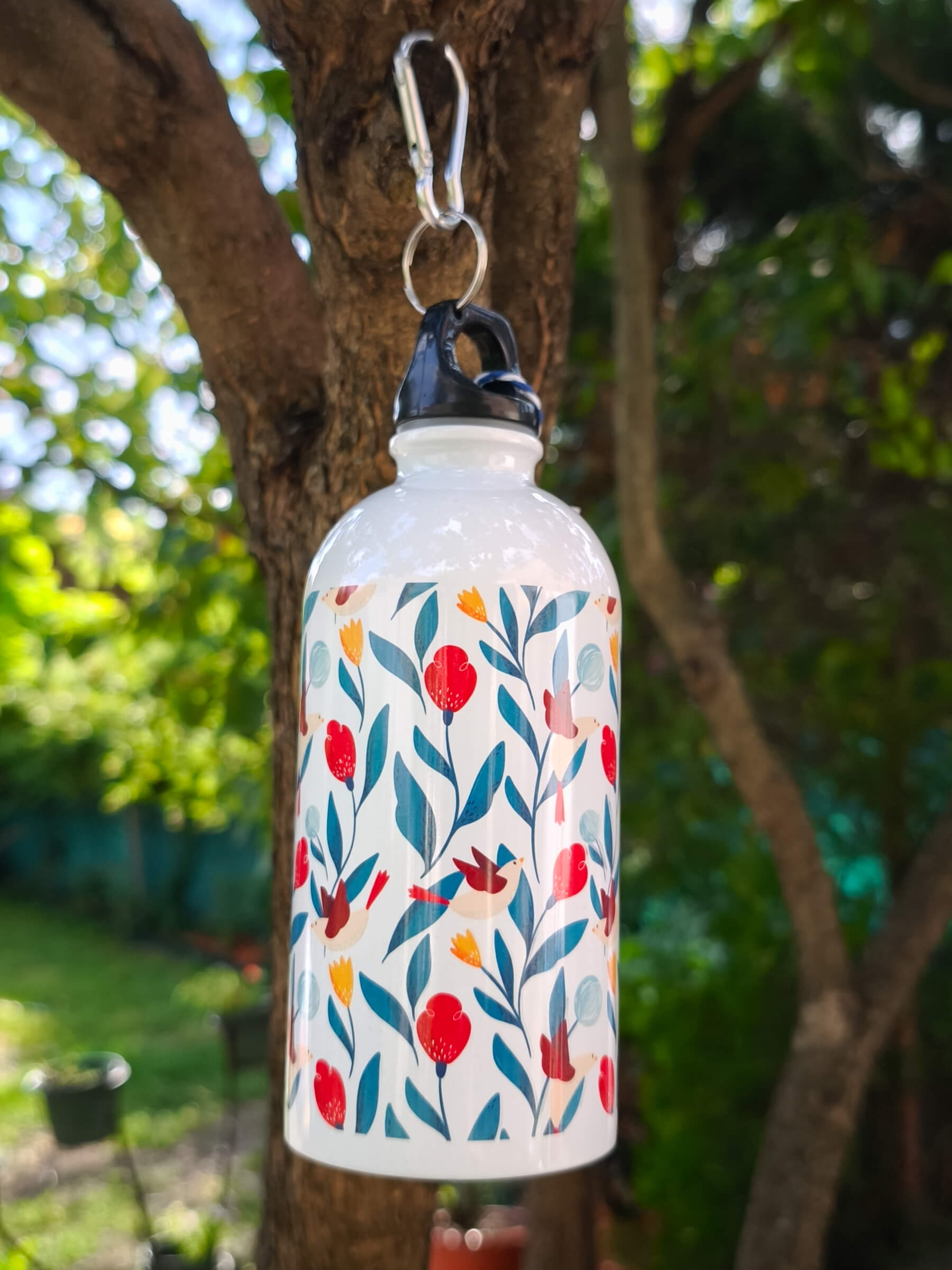 Sticlă pentru apă din oțel inoxidabil Blue birds