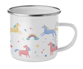Cană emailată - Unicorni