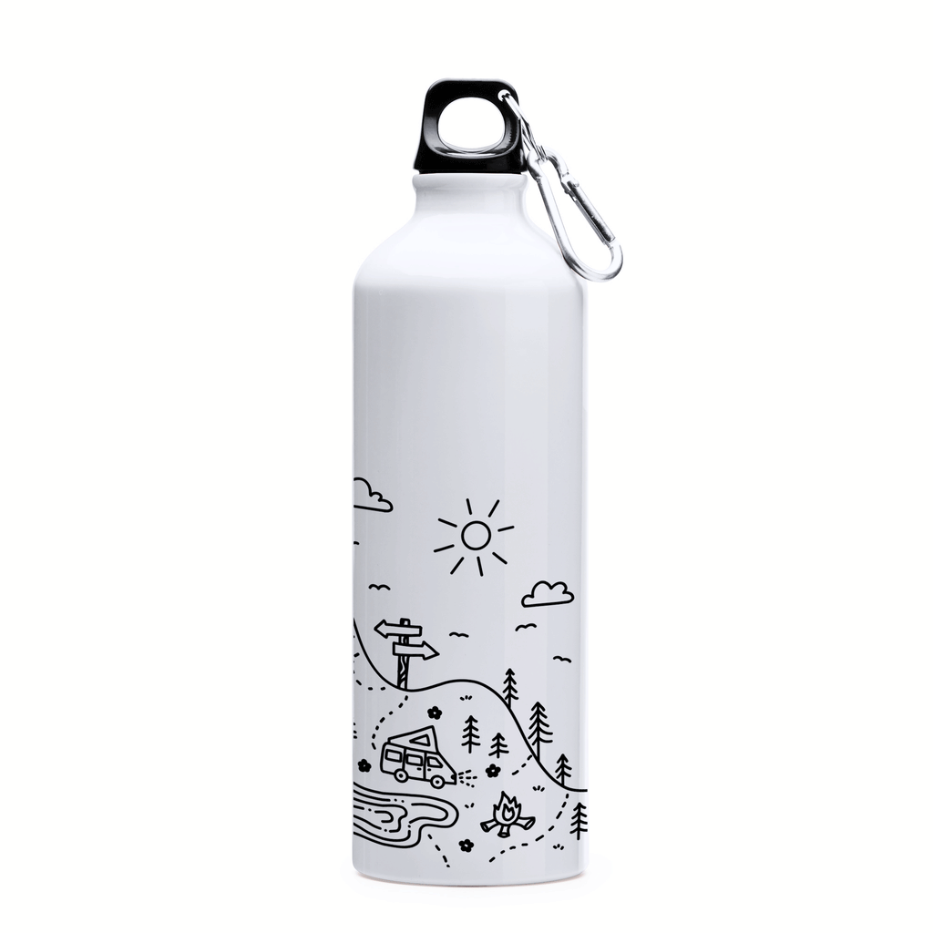 "Wanderlust" Sticlă pentru apă din oțel inoxidabil 750ml