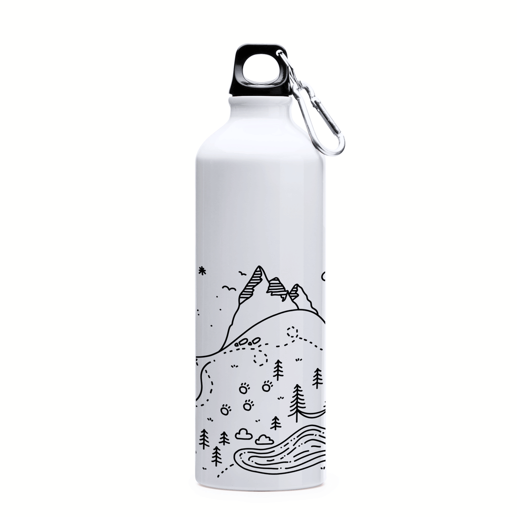 "Wanderlust" Sticlă pentru apă din oțel inoxidabil 750ml