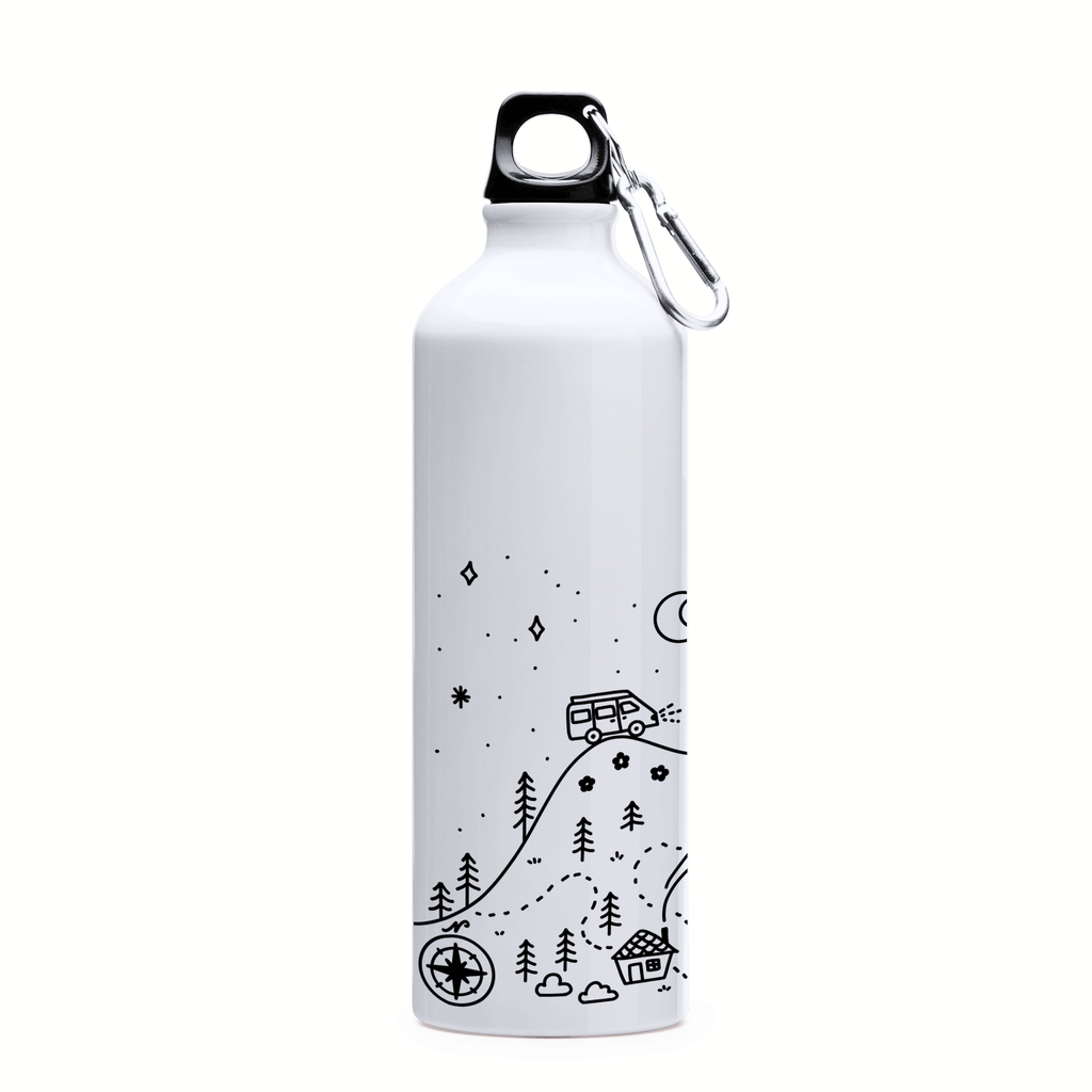 "Wanderlust" Sticlă pentru apă din oțel inoxidabil 750ml