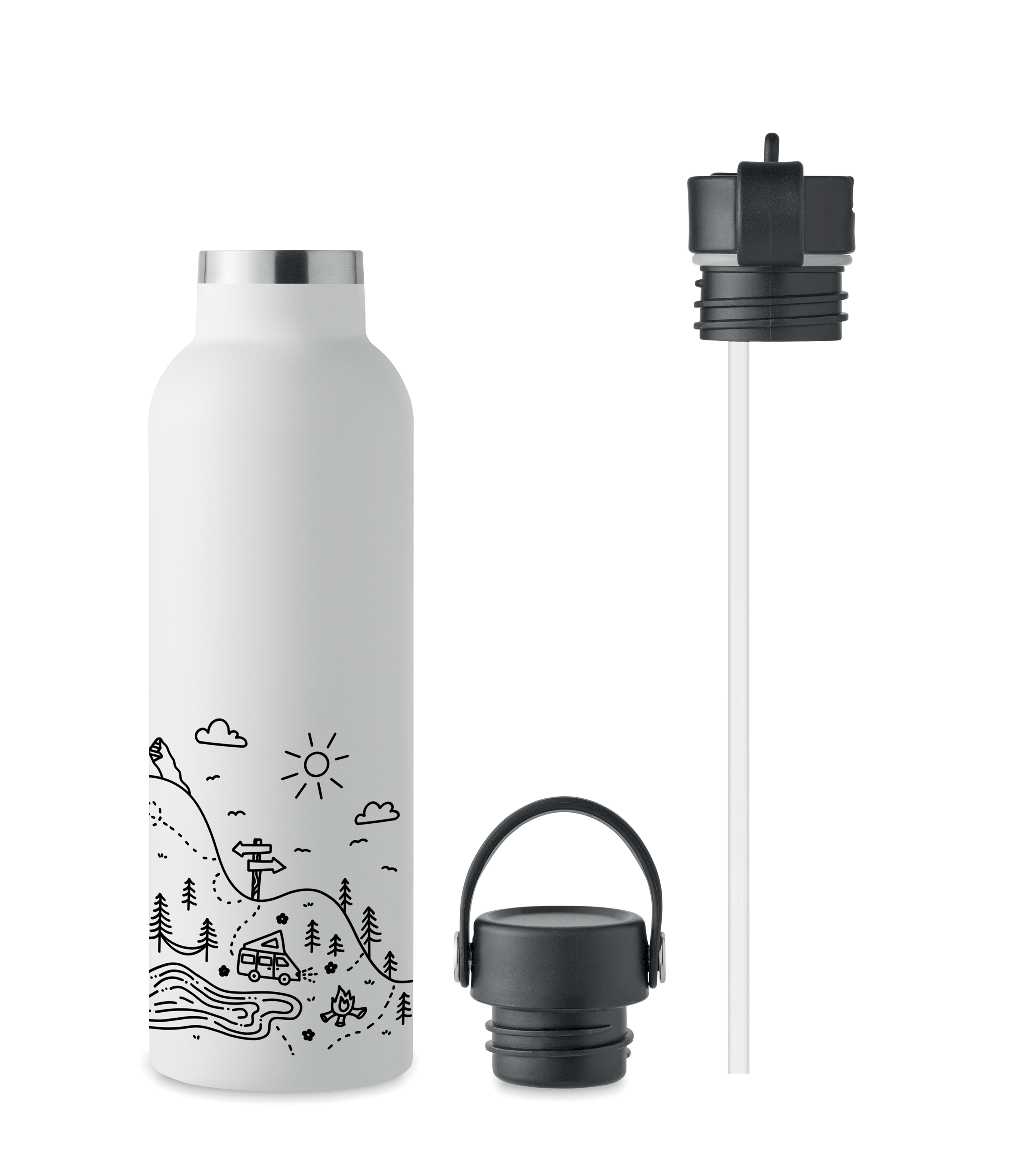 Termos cu doua capace "Wanderlust"