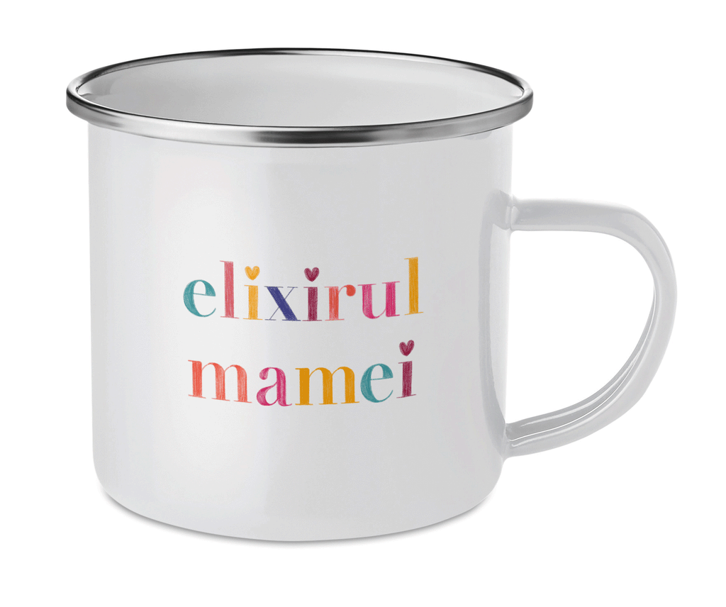 Cană emailată "Elixirul mamei"