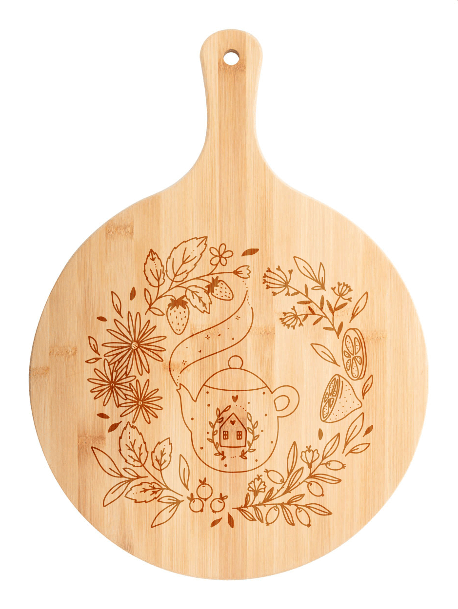 Tocător rotund personalizabil