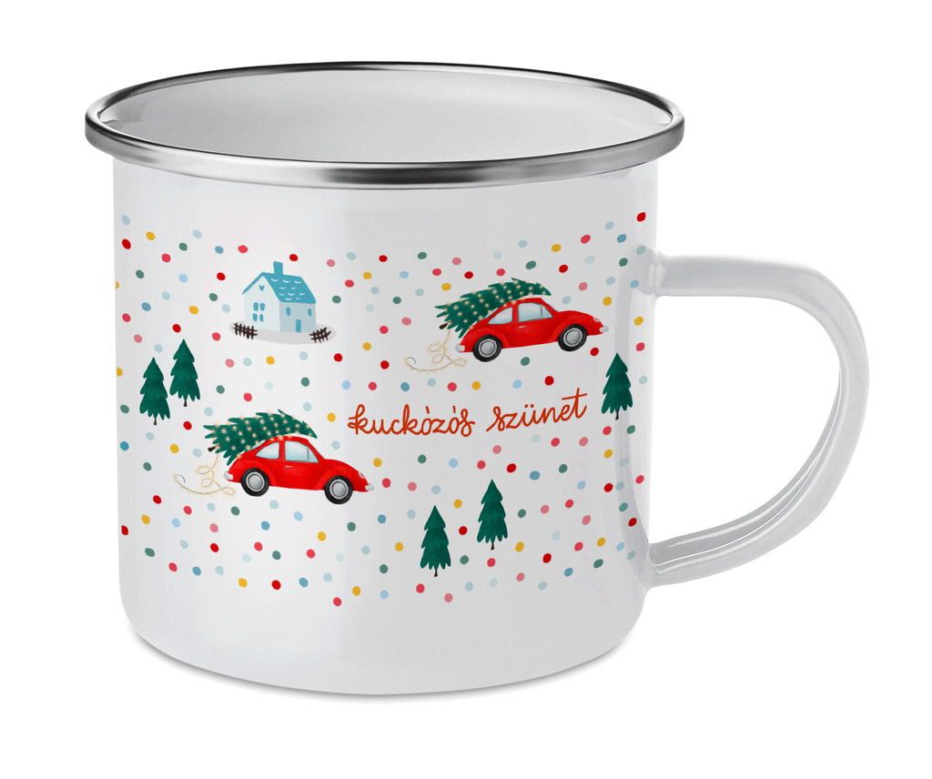 Cană emilată "Kuckózós szünet"