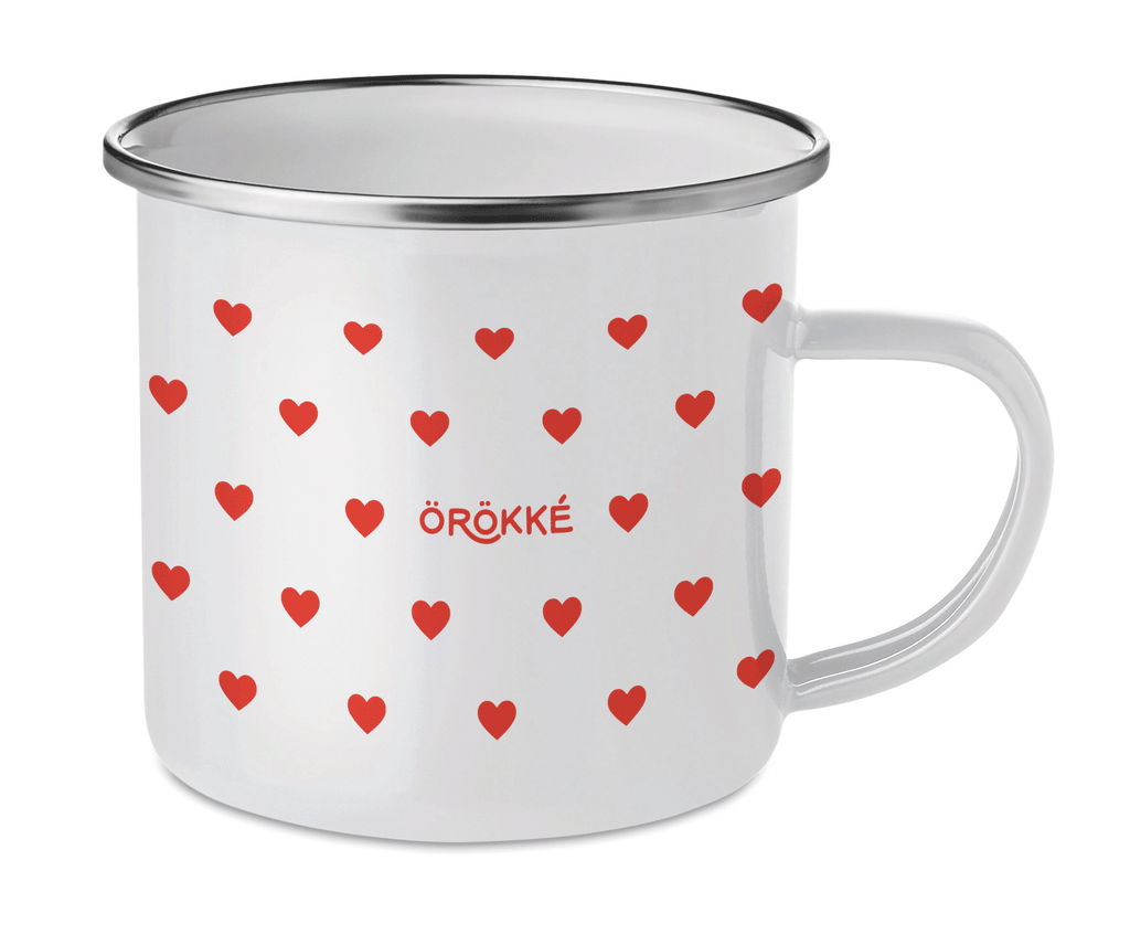 Cană emailată "TU+EU"