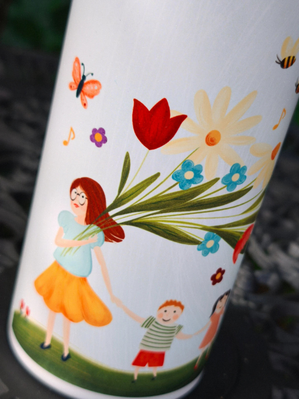 Sticlă inox 750ml - Gradiniță (Mai multe designuri)