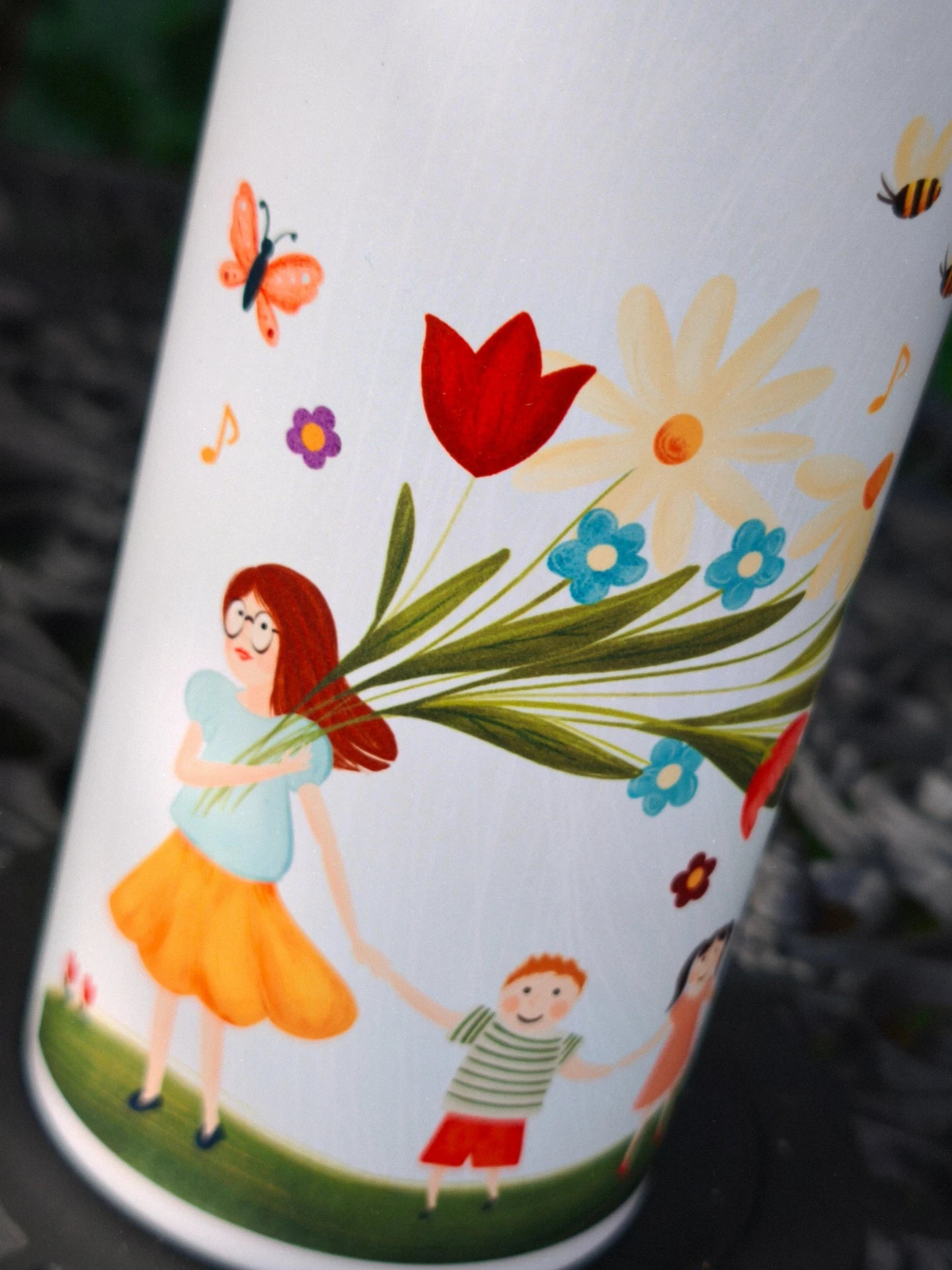 Sticlă inox 750ml - Gradiniță (Mai multe designuri)