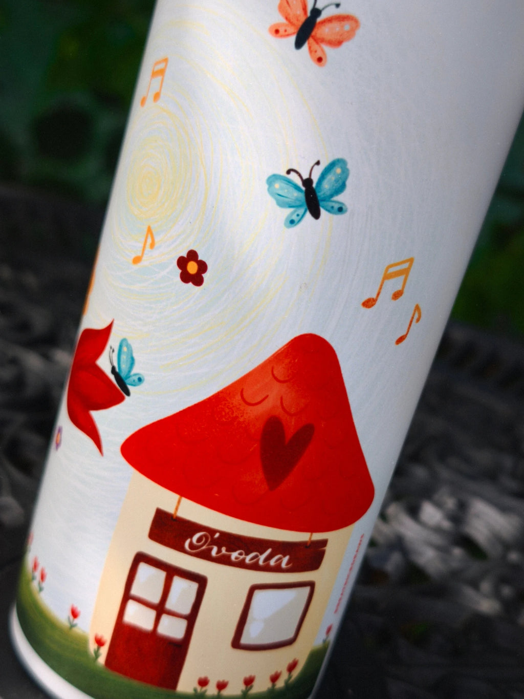 Sticlă inox 750ml - Gradiniță (Mai multe designuri)