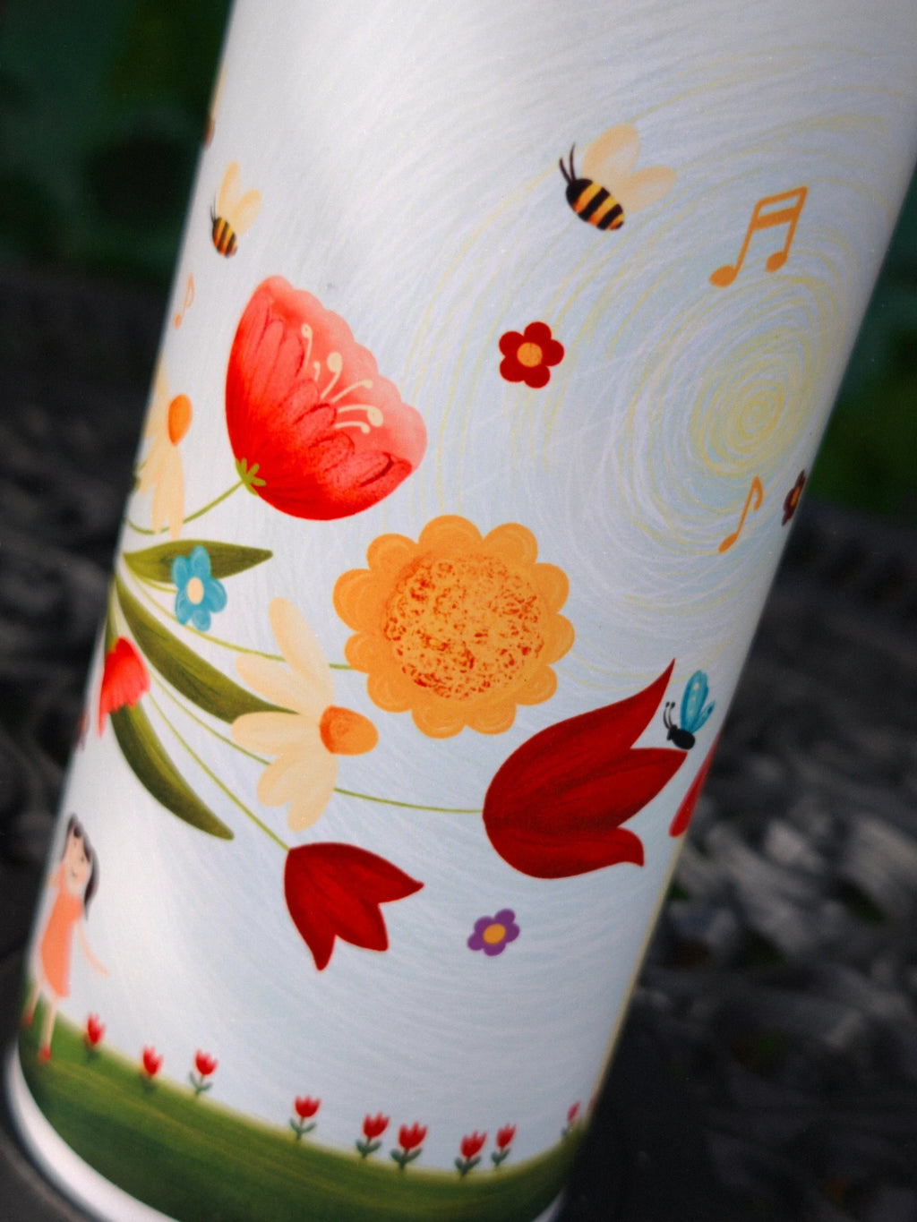 Sticlă inox 750ml - Gradiniță (Mai multe designuri)