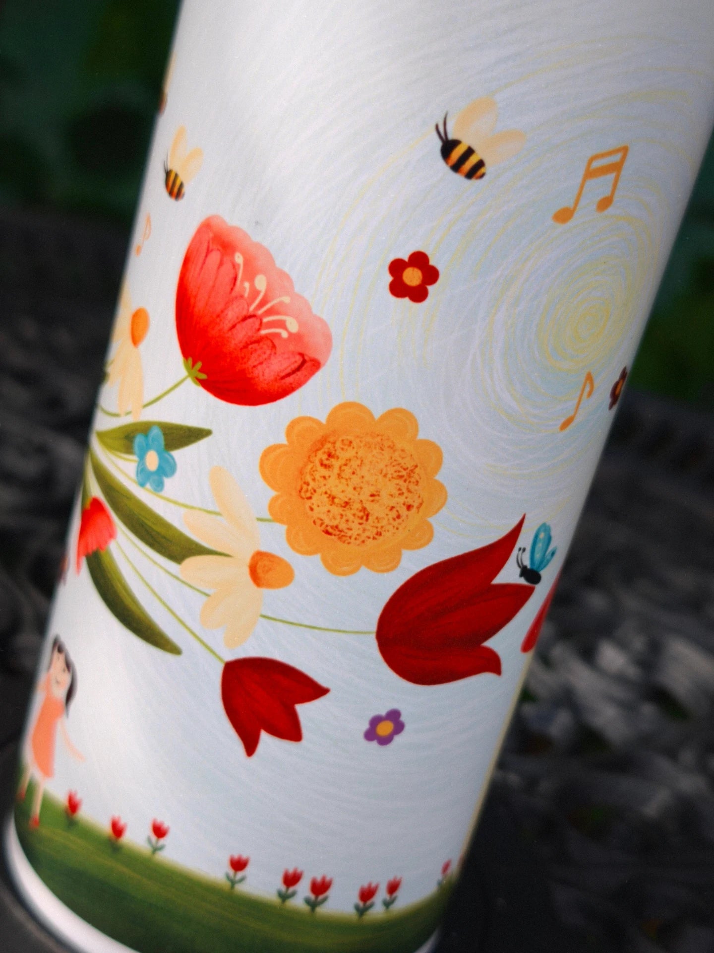 Sticlă inox 750ml - Gradiniță (Mai multe designuri)