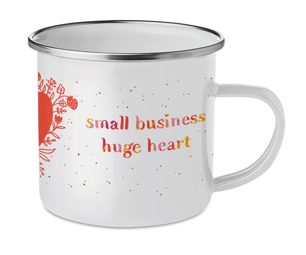 Cană emailată "Small Business"