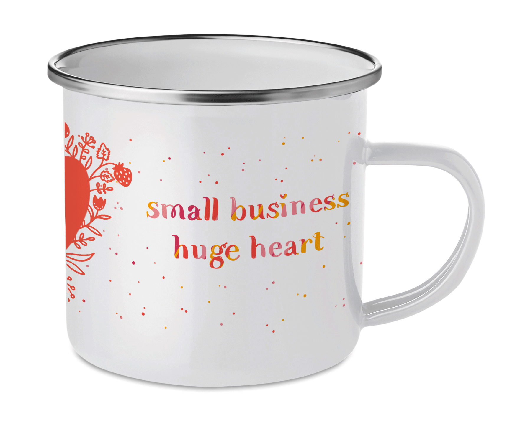 Cană emailată "Small Business"