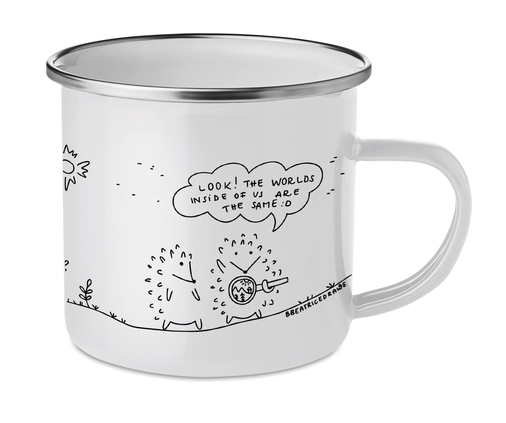 Hedgehog worlds Enamel Mug