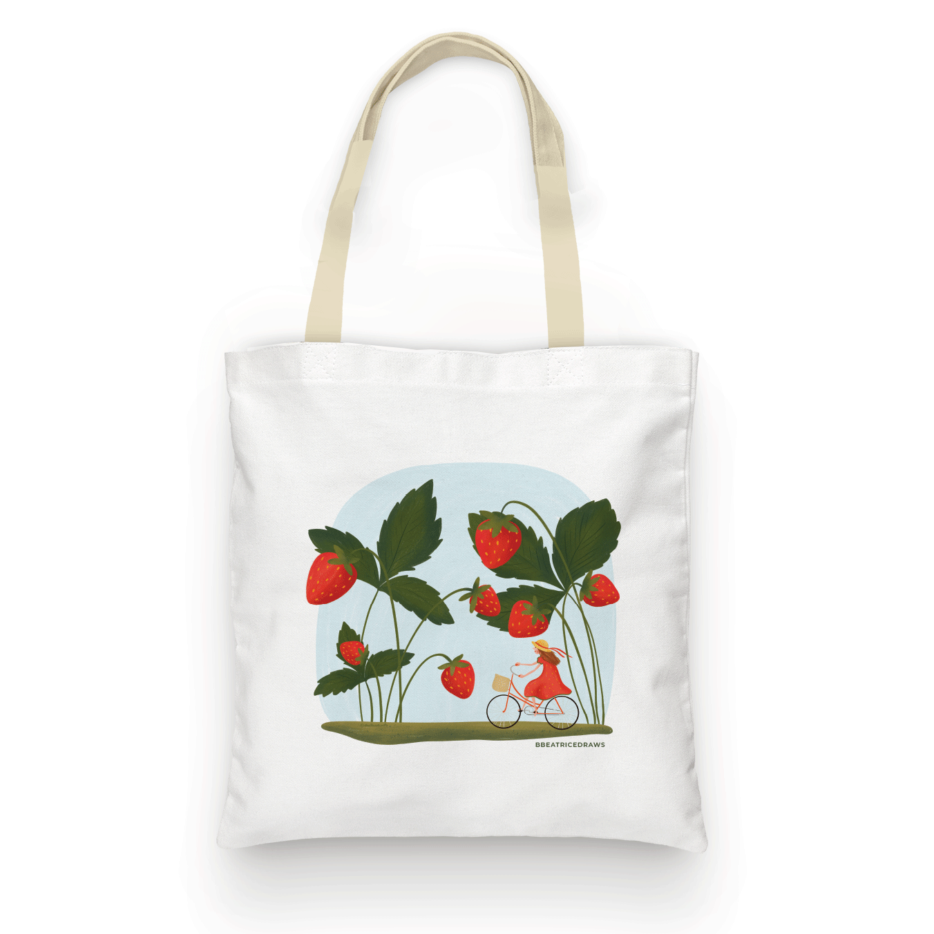 Sacosă cu căpsuni "Strawberry Fields Forever"