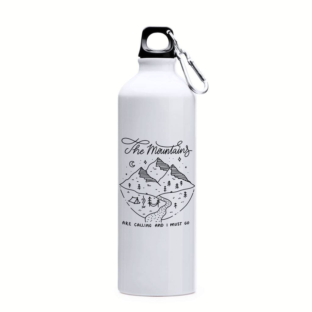 "The Mountains Are Calling..." Sticlă pentru apă din oțel inoxidabil 750ml