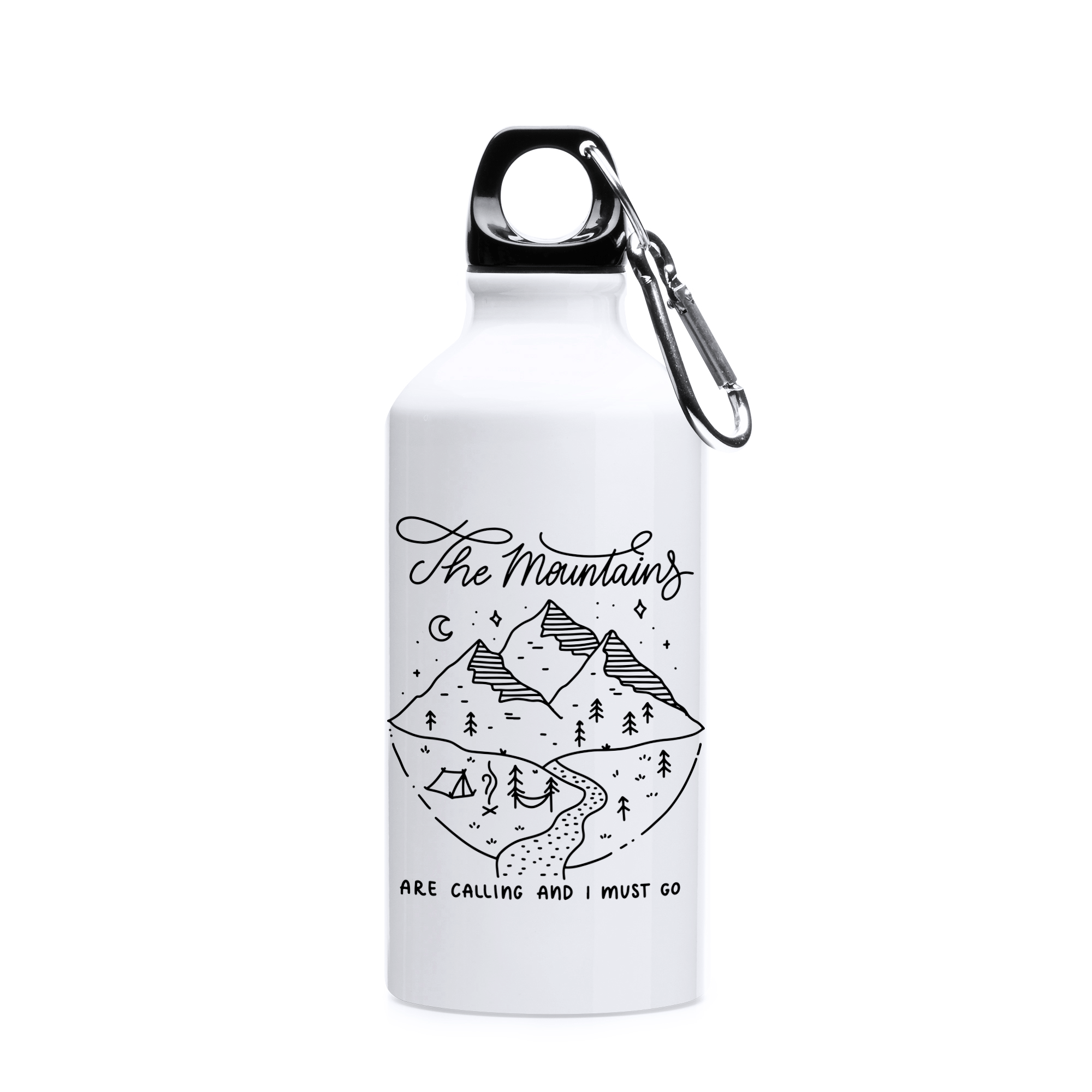 "The Mountains" Sticlă pentru apă din oțel inoxidabil 500ml