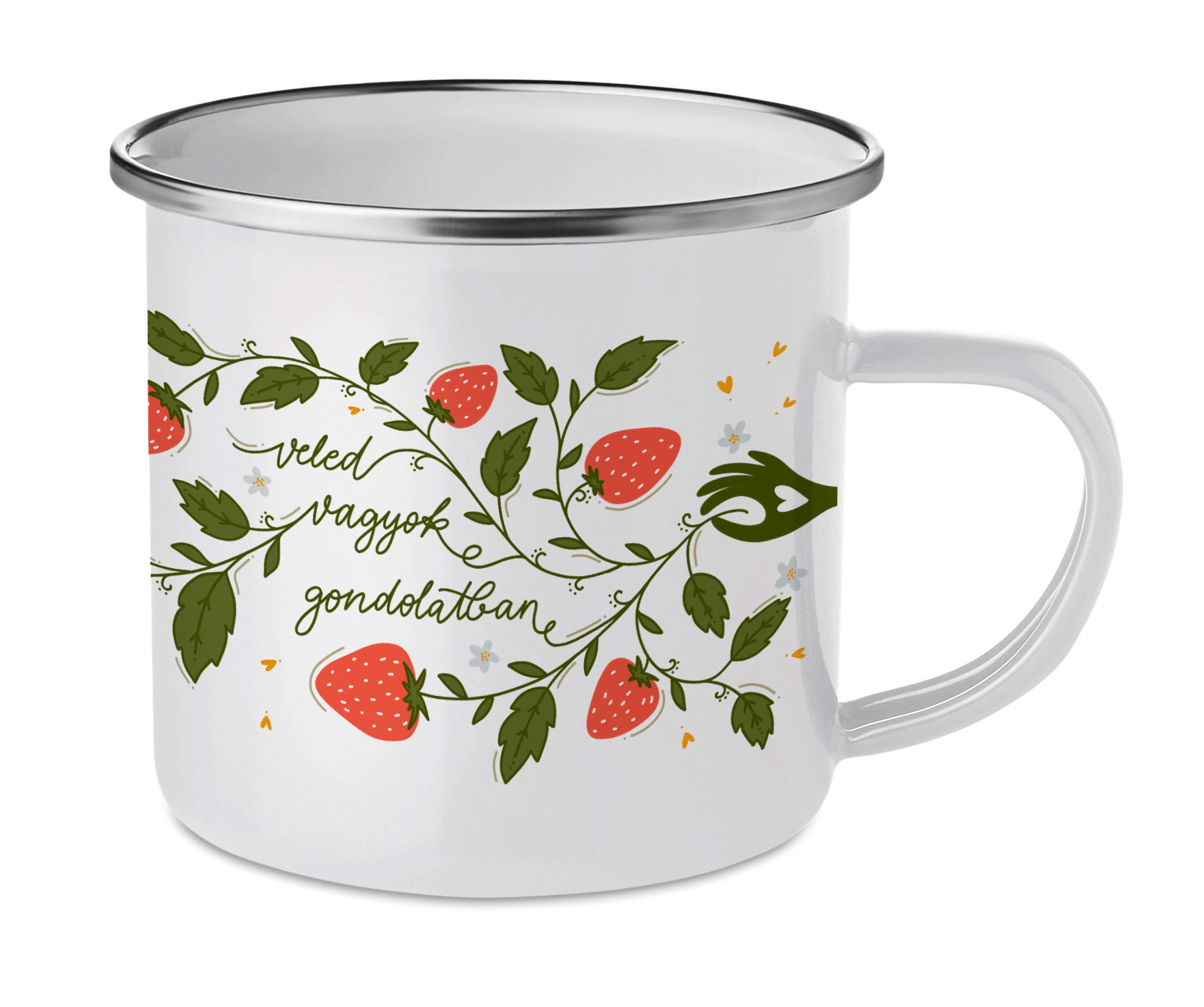 "Veled vagyok gondolatban" Cană emailată - Personalizabilă