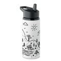 Wanderlust Sticlă cu pai din oțel inoxidabil 500ml