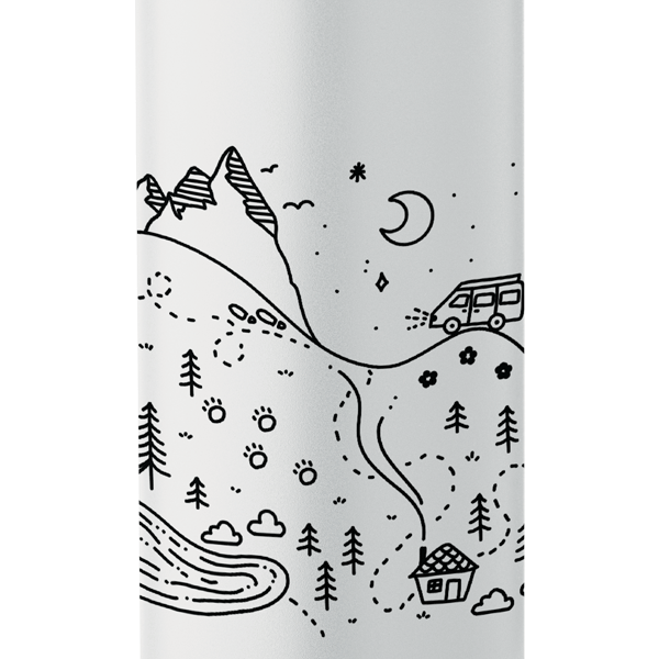 Sticlă 750ml din oțel inoxidabil - TU ALEGI